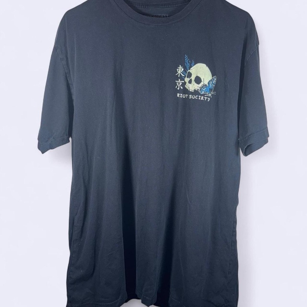 Riot Society Tokyo Skull Butterfly Tee